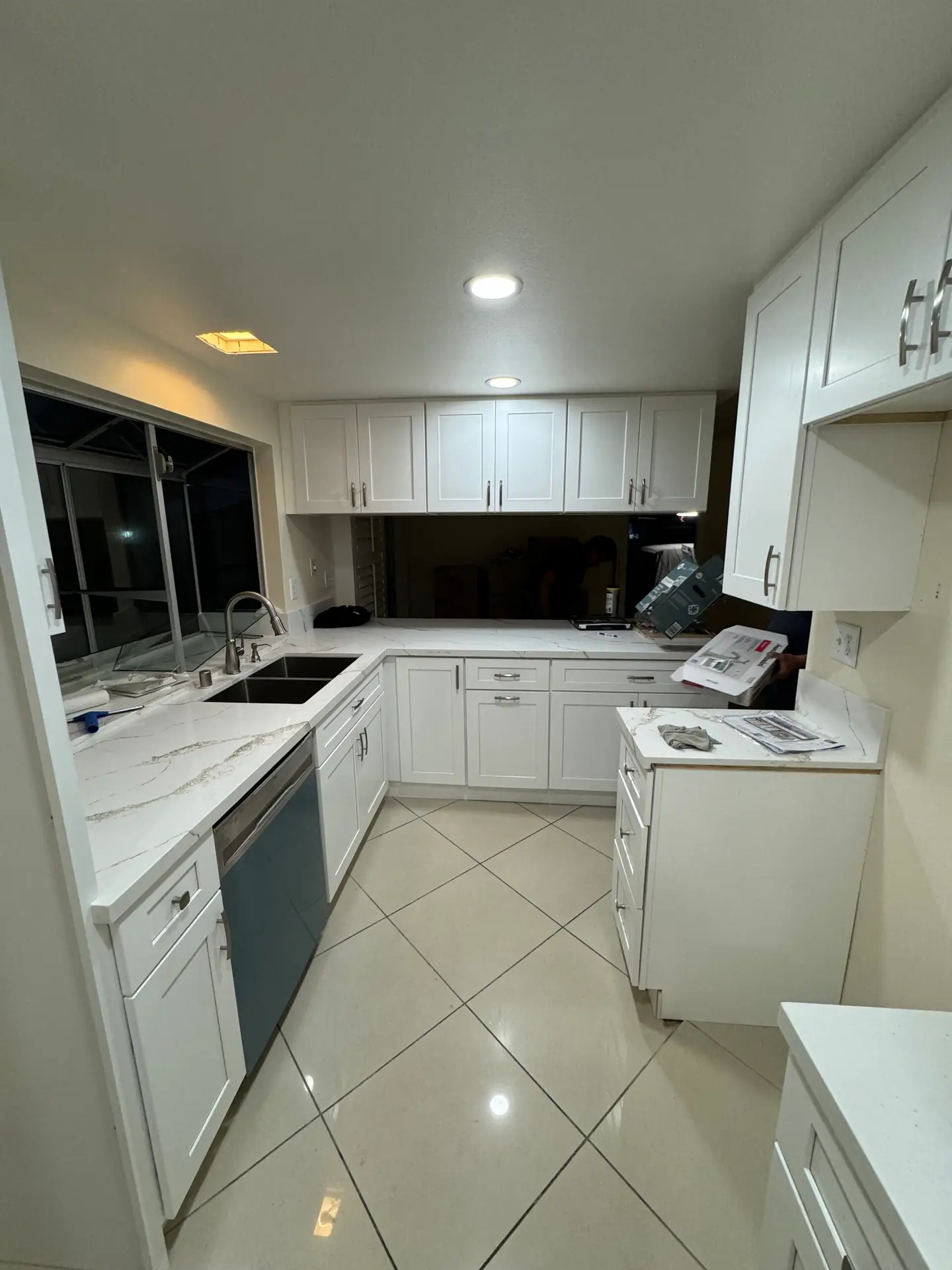 water damage restoration renovated kitchen